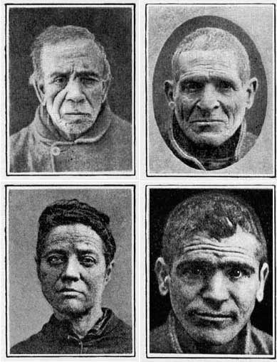 Imagenes de personas mirando a cámara.