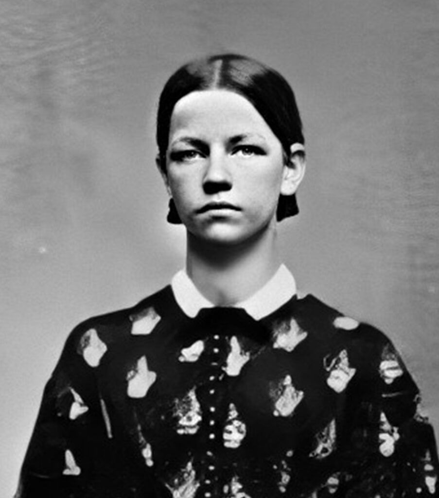 Imagen retatro en blanco y negro de Elizabeth Stride, víctima de Jack el Destripador.